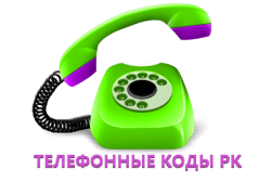 Коды телефонов городов и областей Республики Казахстан